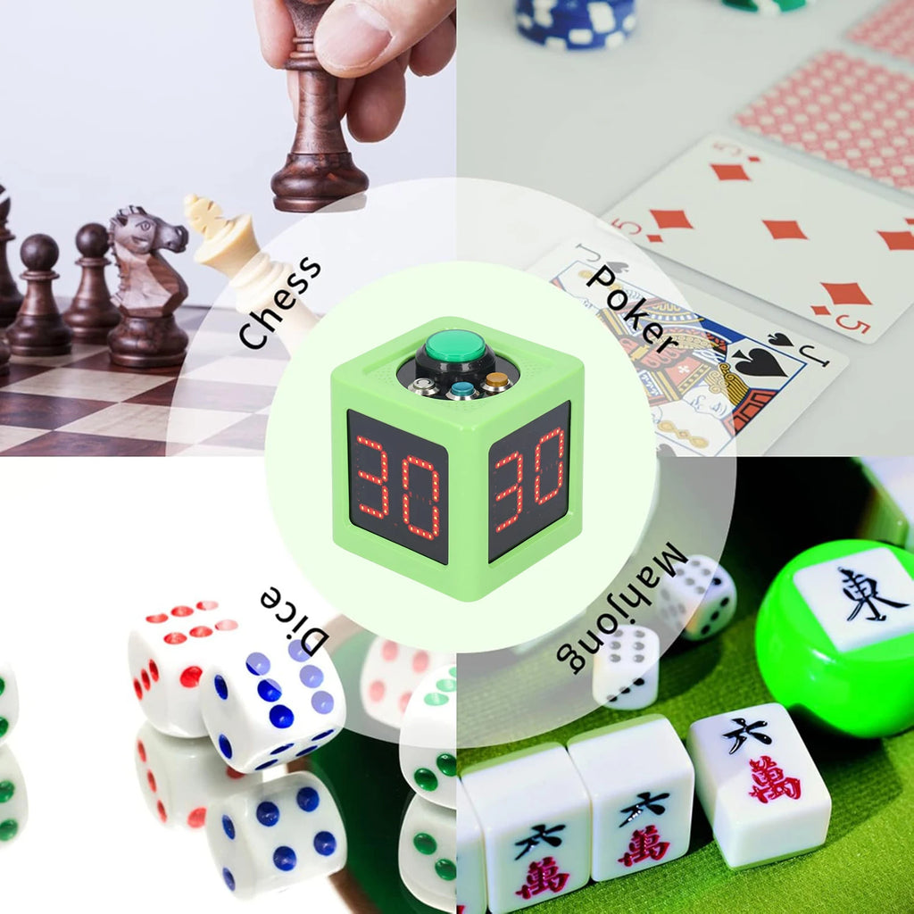 APWIKOGER 4-Sided Digital Cube Countdown Timer – Poker Chess Digital Cube Timer Richie's