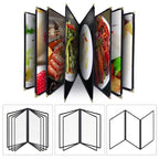 Foldable A4 PVC Menu Cover – Waterproof Double Panel Holder Menu Cover Holder Richie's