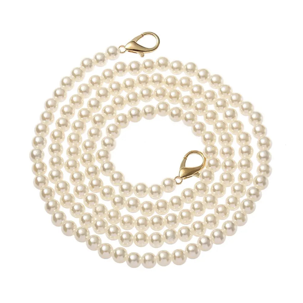 Pearl Bag Strap Beaded Handbag Chain – 14 Sizes DIY Replacement Bag Strap Accessory Richie's Transparent