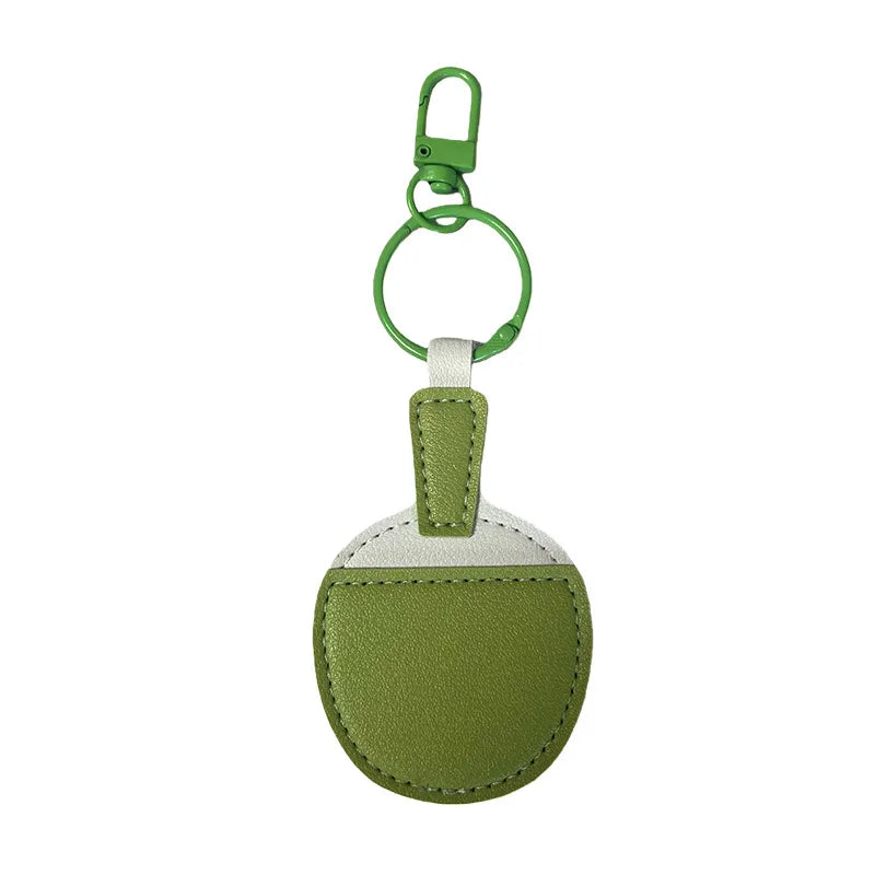 Ping-Pong Racket Keychain PU Leather Table Tennis Bag Pendant Sports Keychain Pendant Richie's
