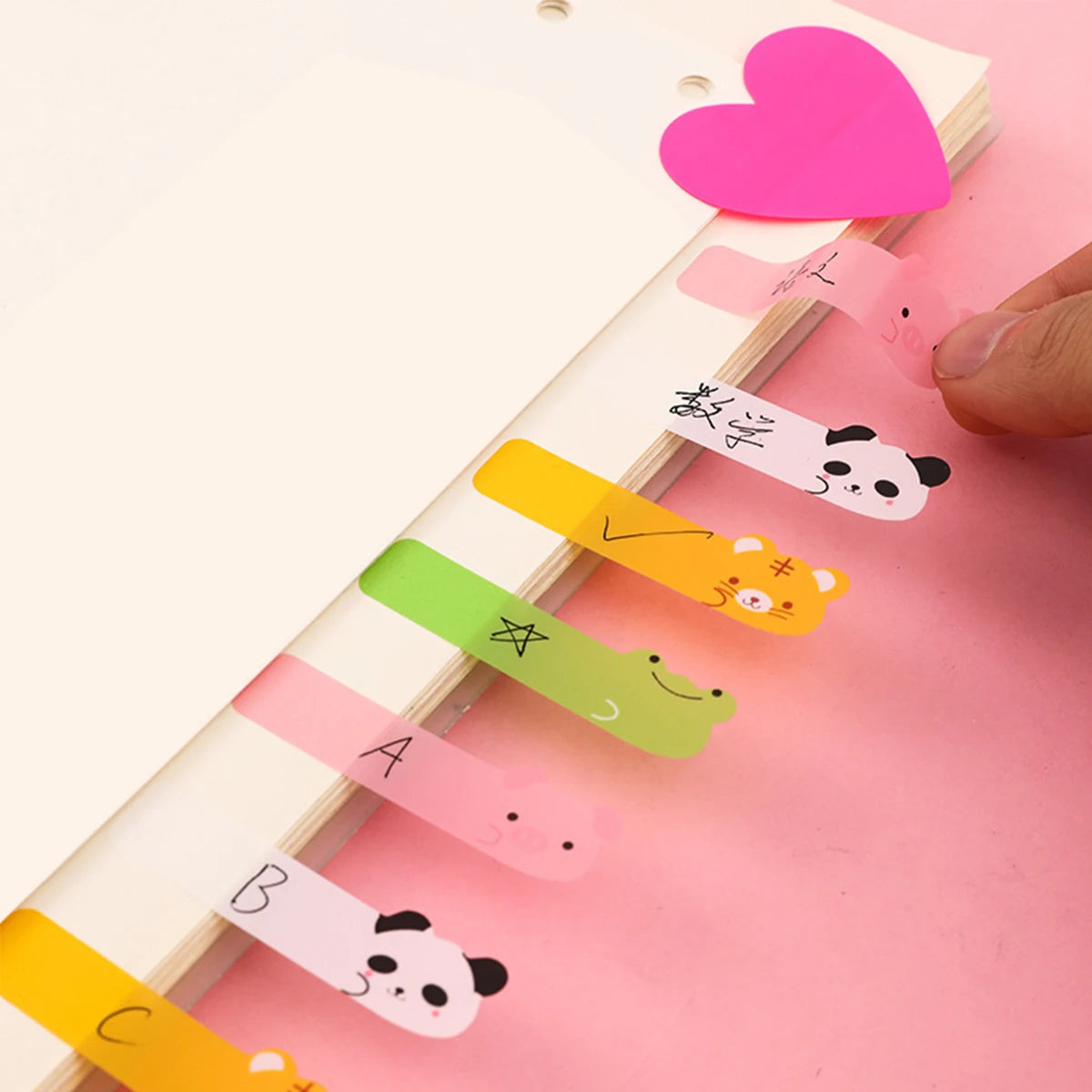 Cute Animal Index Tabs – Transparent Sticky Notes for Planners Sticky Index Tabs Richie's