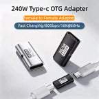 FUCHU USB-C to USB-C Adapter – PD 240W, 80Gbps, 16K@60Hz USB-C Adapter Richie's