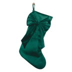 Bowknot Christmas Stocking Large Capacity Gift Bag | Multicolor Christmas Stocking Richie's Green 14x16cm