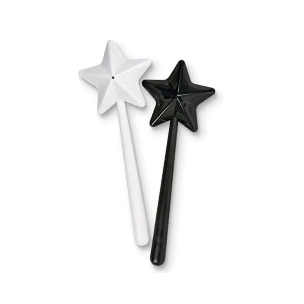 Magic Wand Salt & Pepper Shakers – Star Design Condiment Set Salt & Pepper Shaker Richie's Black-White