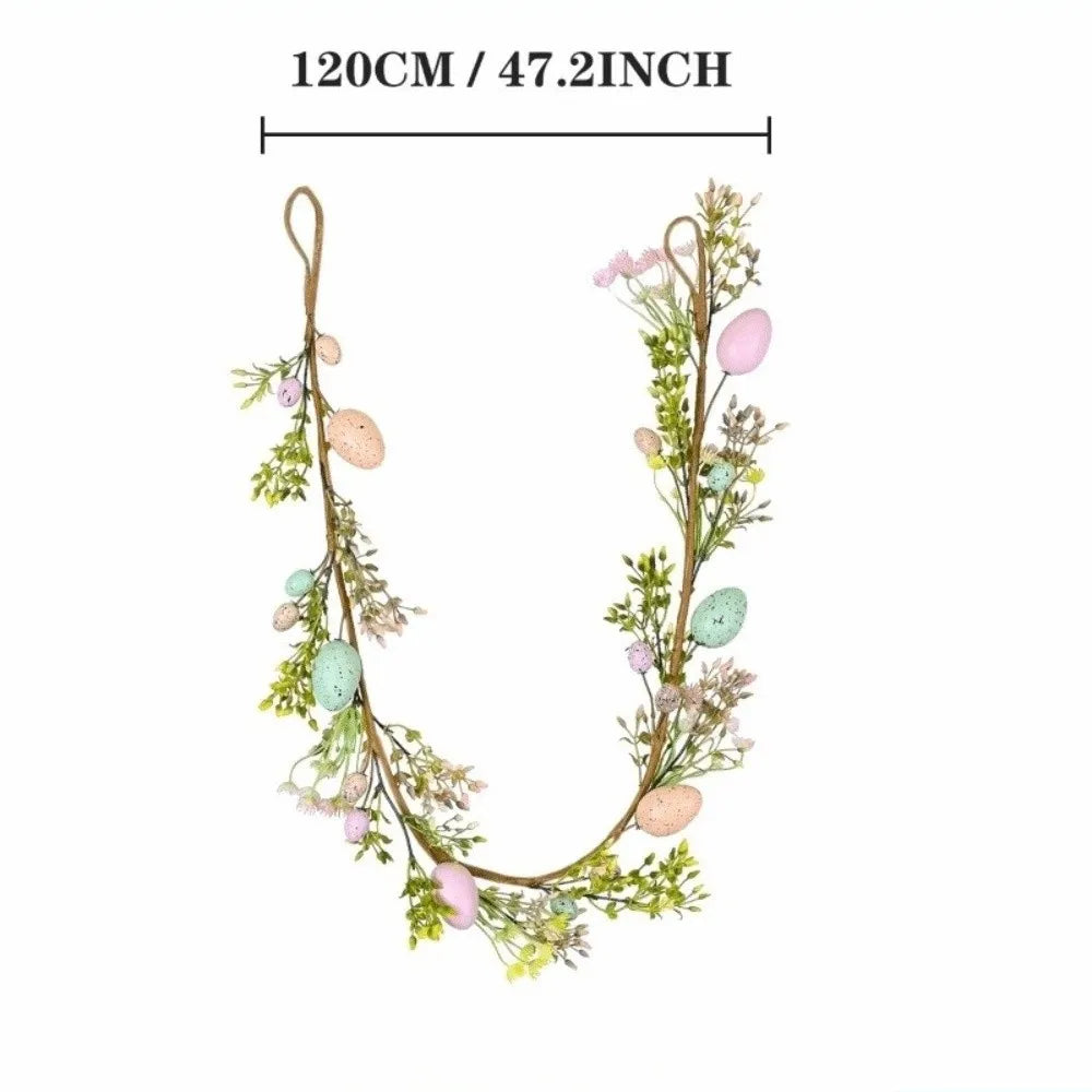 Easter Artificial Vine Wreath – Colorful Eggs & Butterfly Décor Easter Vine Wreath Richie's Wheat Vine