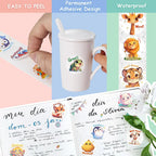 1500 Pcs Animal Stickers 3 Rolls 24 Designs – Craft & School Animal Sticker Set Richie's