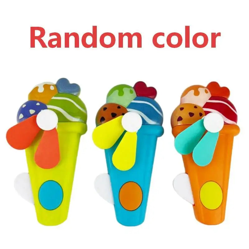 Donut Manual Hand Press Fan – Portable Mini Cooling Fan Manual Cooling Fan Richie's A2-1pc random