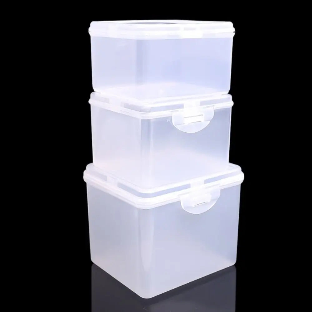 Clear Plastic Storage Box with Lid – Stackable Small Container Storage Container Richie's