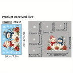 Christmas Snowman Window Cling – Removable Static Decal Window Cling Decal Richie's