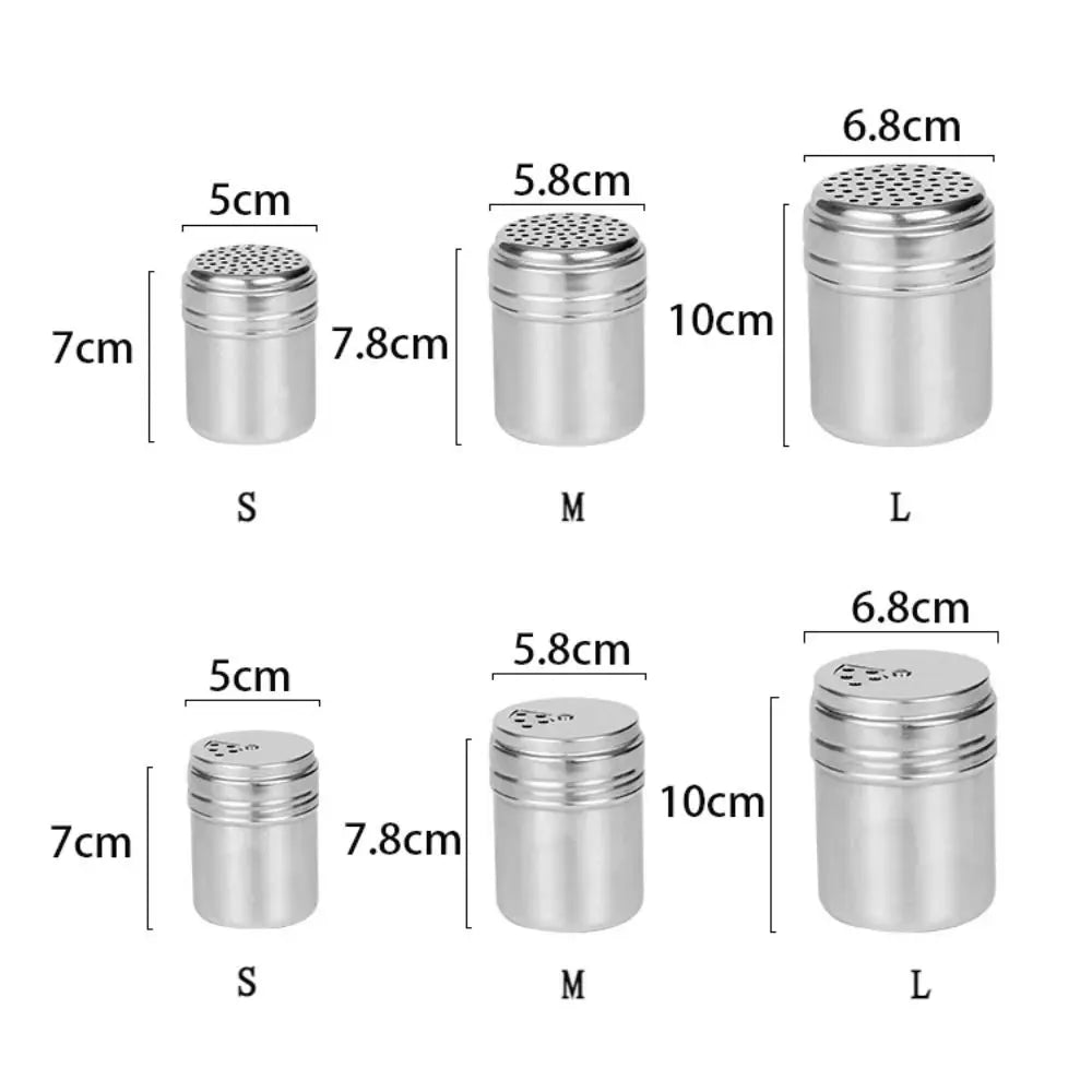 Stainless Steel Spice Shaker Jar | Rotating Lid – Salt & Pepper Spice Shaker Jar Richie's