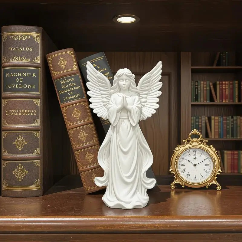 Praying Guardian Angel Statue 3D Printed Religious Figurine Decorative Figurine Richie's