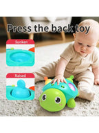 Baby Crawling Turtle Toy – Sound, Light & Silicone Teether Baby Crawling Toy Richie's