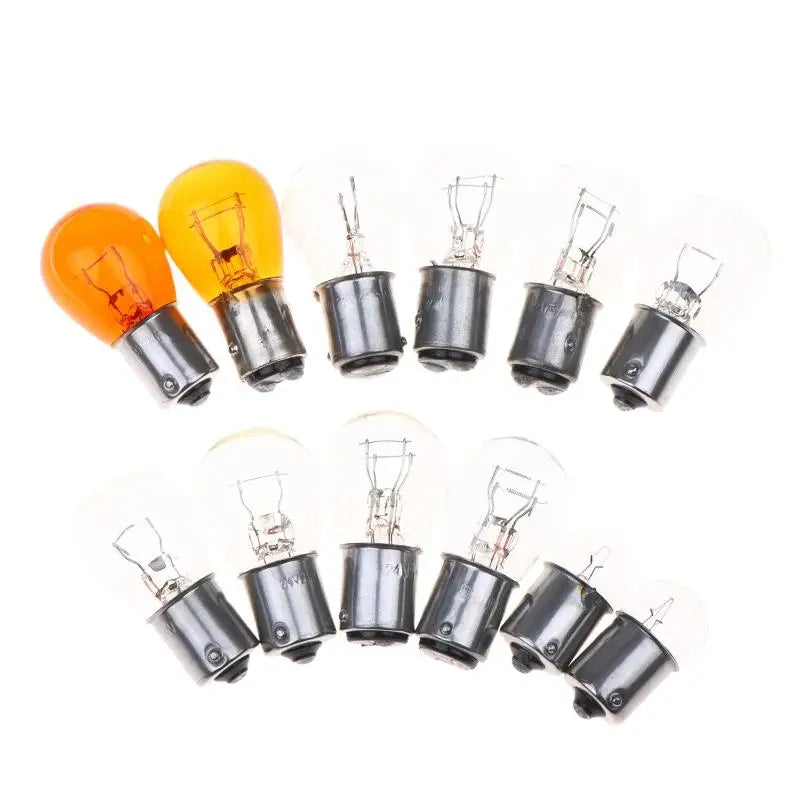 2-Pack Halogen Car Bulbs 1157 1141 12V/24V Amber & Clear Halogen Car Bulbs Richie's