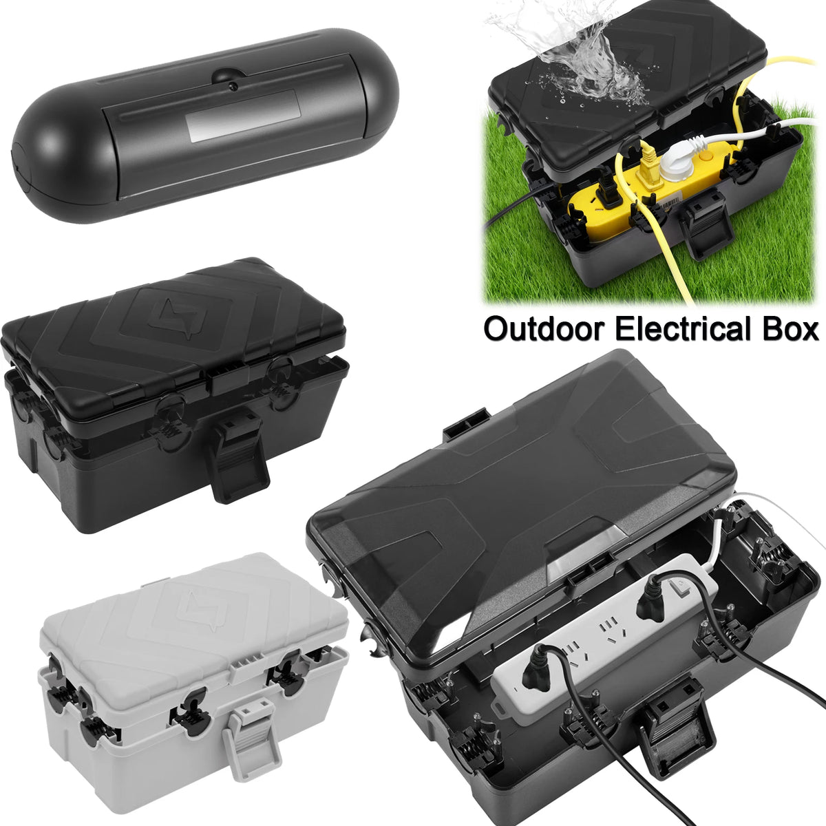 IP54 Waterproof Outdoor Electrical Box & Cord Cover Weatherproof Electrical Box Richie's