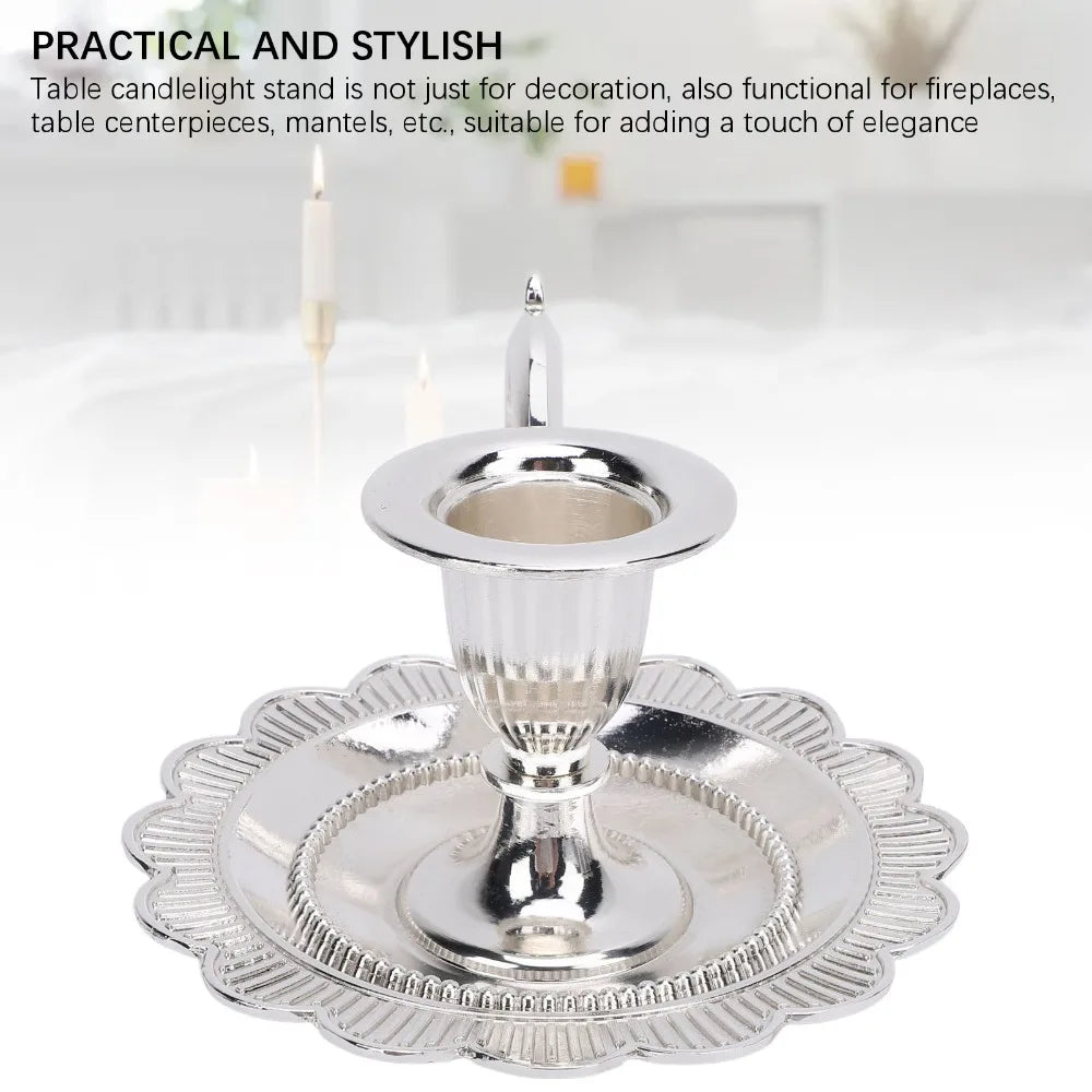 Zinc Alloy Handheld Candlestick Holder – European Retro Style Candle Holder Richie's
