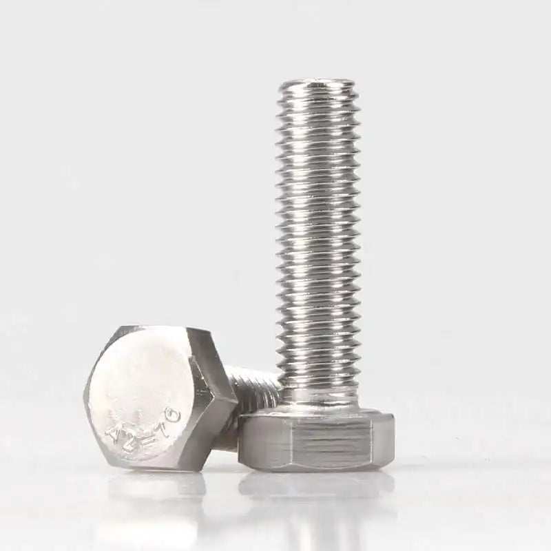 10pcs 304 Stainless Steel Hex Head Cap Screws UNC UNF Machine Screws Hex Head Cap Screws Richie's