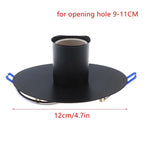 E27 Ceramic Lamp Holder Heat-Resistant Metal Spring Bracket Lamp Socket Holder Richie's BK3 No plug