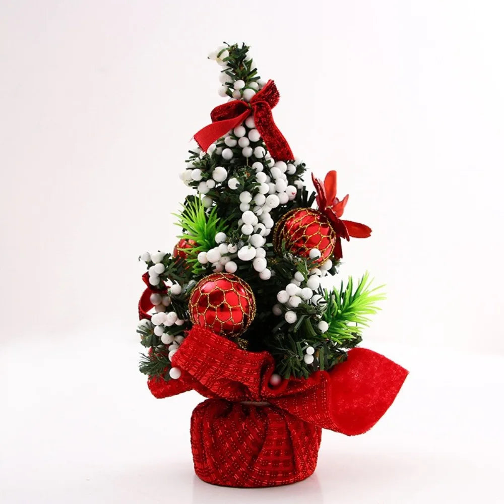 20cm Mini Artificial PVC Christmas Tree Ornament | Holiday Décor Mini Christmas Tree Richie's Red 0.6M