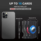 Zeeker AirTag Men's Metal Wallet – RFID Carbon Fiber Slim Metal Card Wallet Richie's