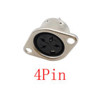 DIN 3 4 5 6 8 Pin Male Plug Female Socket Connector 2Pcs DIN Connector Richie's 4Pin-KP-2Pcs