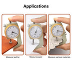 Handheld Leather Thickness Gauge 0–10mm | 0.1mm Dial Precision Thickness Gauge Richie's
