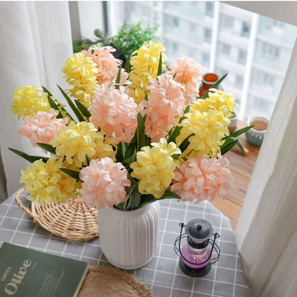 Pink Artificial Silk Hyacinth Bouquet – Wedding & Home Decor Artificial Silk Flowers Richie's