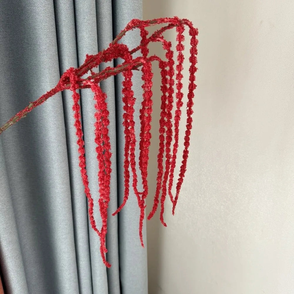 Artificial Amaranthus Caudatus Flower – 11 Spikes, 88cm Artificial Flower Richie's Red