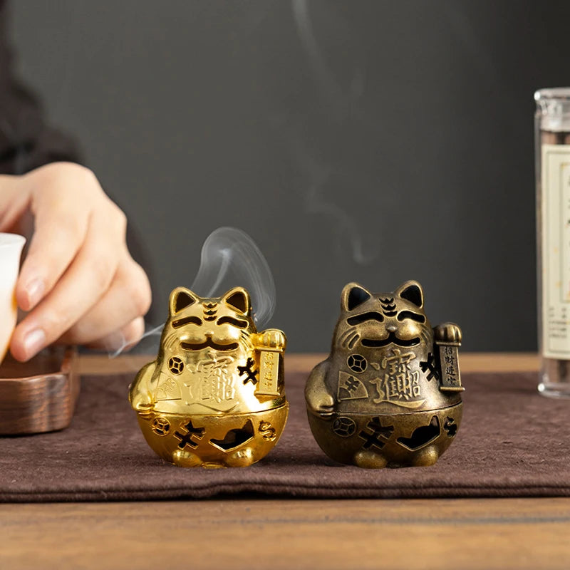 Vintage Alloy Incense Burner Stick Holder – Mini Hollow Censer Incense Burner Richie's