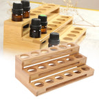 Wooden 3-Tier Essential Oil Display Rack – 18-Hole Organizer Essential Oil Rack Richie's