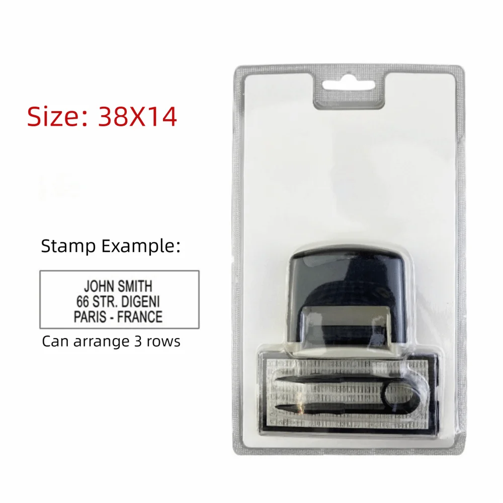 DIY Self-Inking Stamp Kit – Adjustable Multi-Size Monogram Set Self-Inking Stamp Kit Richie's Black-S
