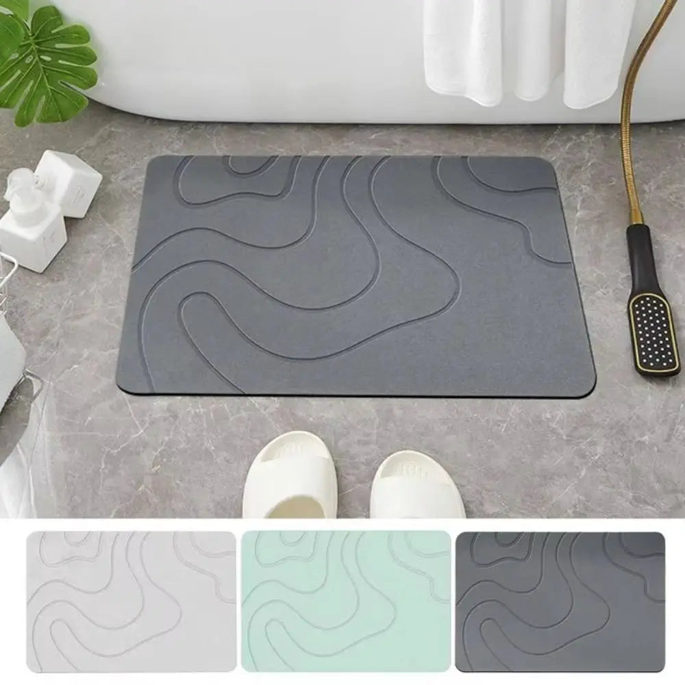 Diatomite Bath Mat 40x60cm – Anti-Slip Super Absorbent Diatomite Bath Mat Richie's