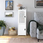 Narrow PVC Corner Bathroom Storage Cabinet – Freestanding Corner Storage Cabinet Richie's Default Title