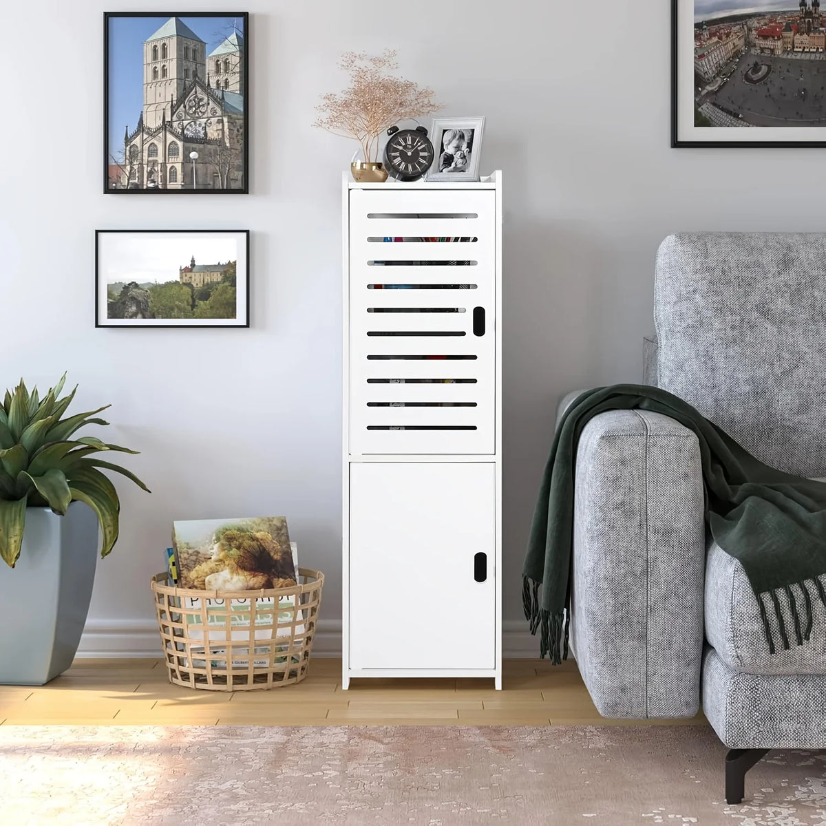 Tall Narrow PVC Bathroom Storage Cabinet | Corner Floor Rack Bathroom Storage Cabinet Richie's Default Title