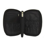 Professional Makeup Brush Bag & Travel Cosmetic Organizer Makeup Cosmetic Bag Richie's black