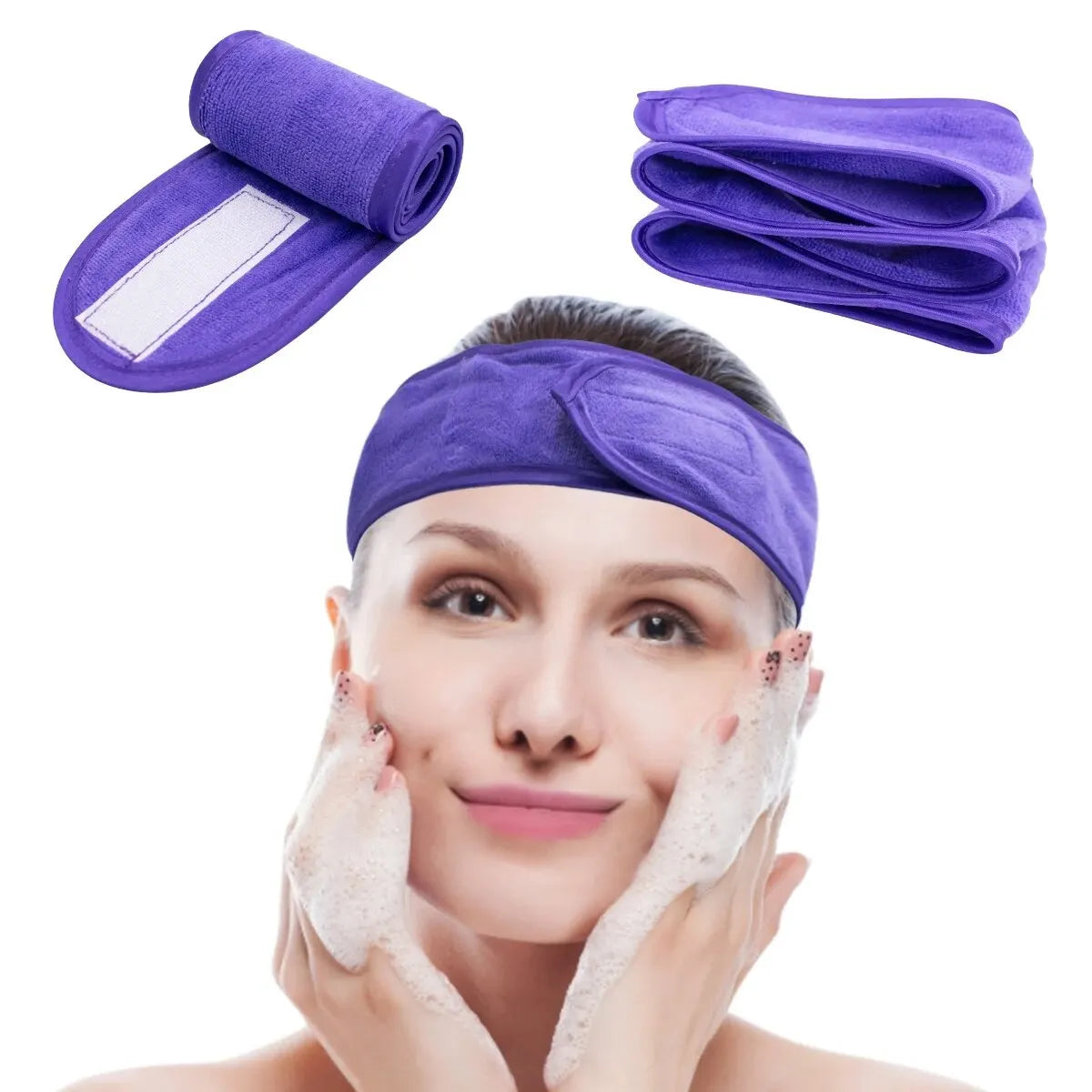 Adjustable Microfiber Makeup Headband for Spa & Face Wash Makeup Headband Richie's TD04
