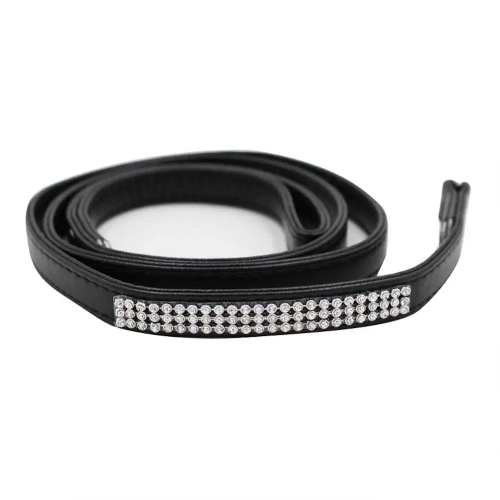 Sparkly Rhinestone Dog Leash for Small Dogs | Bling PU Leash Rhinestone Dog Leash Richie's