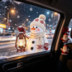 Knitted Texture Static Window Clings – Christmas Decor Decals Window Clings Richie's