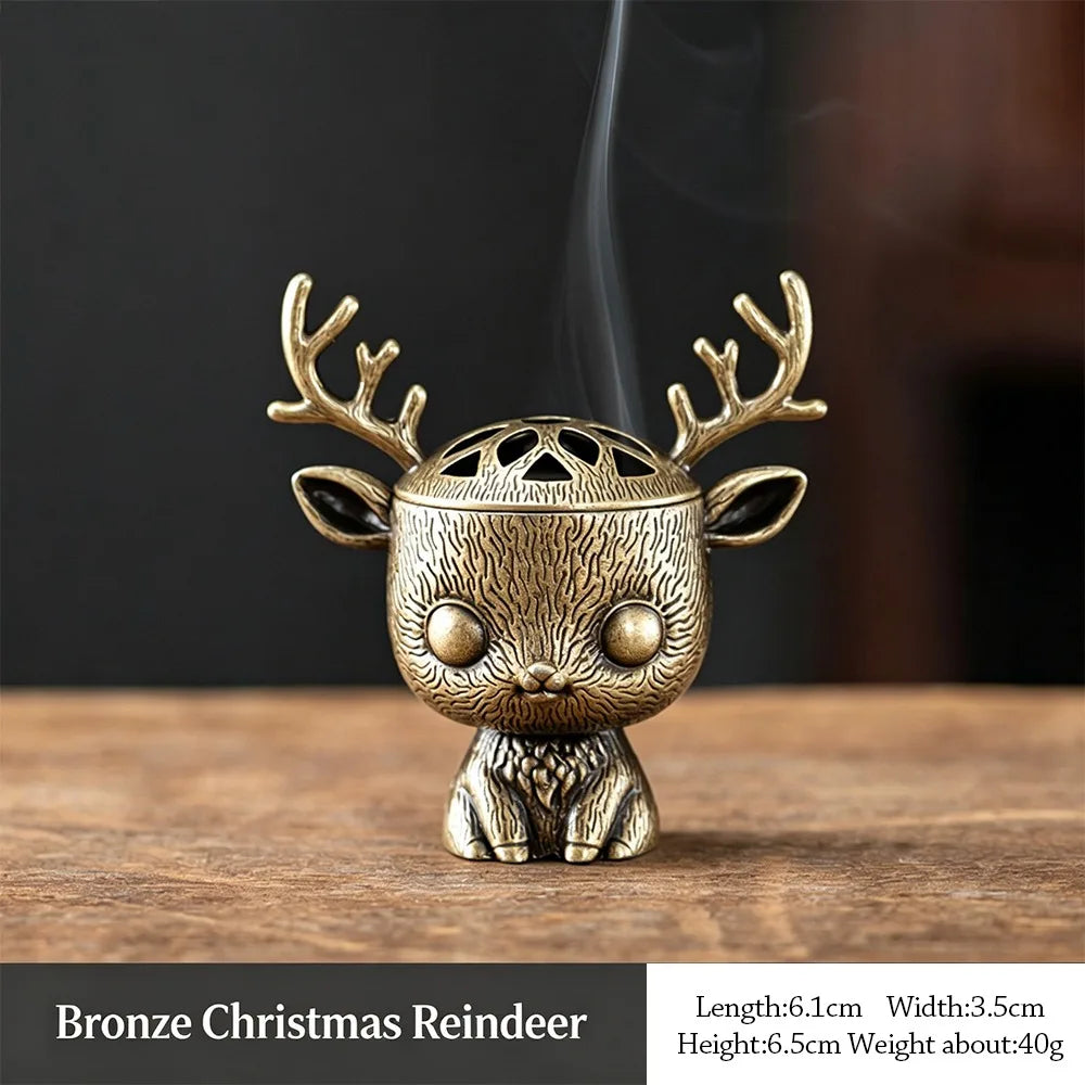 Alloy Incense Burner Carved Hollow Sandalwood Plate Holder Incense Burner Richie's E
