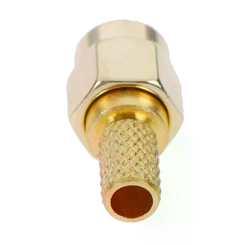 5-Pack SMA Male Plug RF Coaxial Crimp Connectors RG58 RG142 RF Coaxial Connector Richie's