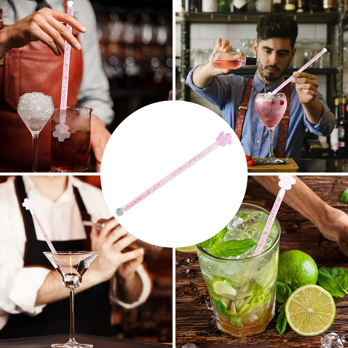 Star Borosilicate Glass Stirring Rod – Cocktail Mixing Stick Glass Stirring Rod Richie's