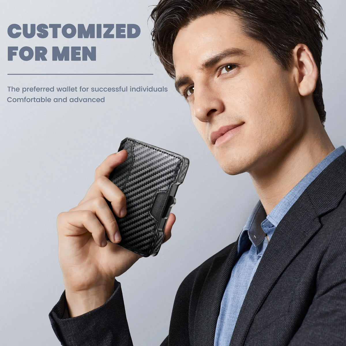 Zeeker EDC Pop-Up Slim Wallet – RFID Blocking Leather Card Holder Slim Card Wallet Richie's