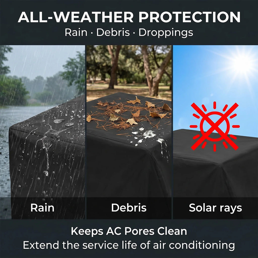 RV Rooftop AC Cover 600D Weatherproof Universal Camper Shield RV AC Cover Richie's