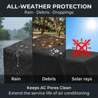 RV Rooftop AC Cover 600D Weatherproof Universal Camper Shield RV AC Cover Richie's