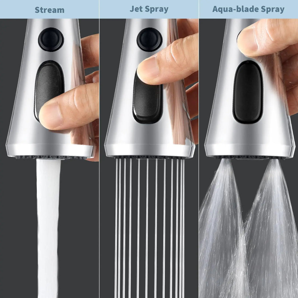 Pull-Down Kitchen Faucet Nozzle – 11 Adapters, 3 Flow Modes Faucet Spray Nozzle Richie's