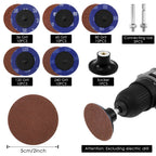 2-Inch Sanding Discs 5-Grit Grinder Kit 50/100 Pcs – Fast Grinding Sanding Disc Kit Richie's 50pcs 36-60-80-120-240grit