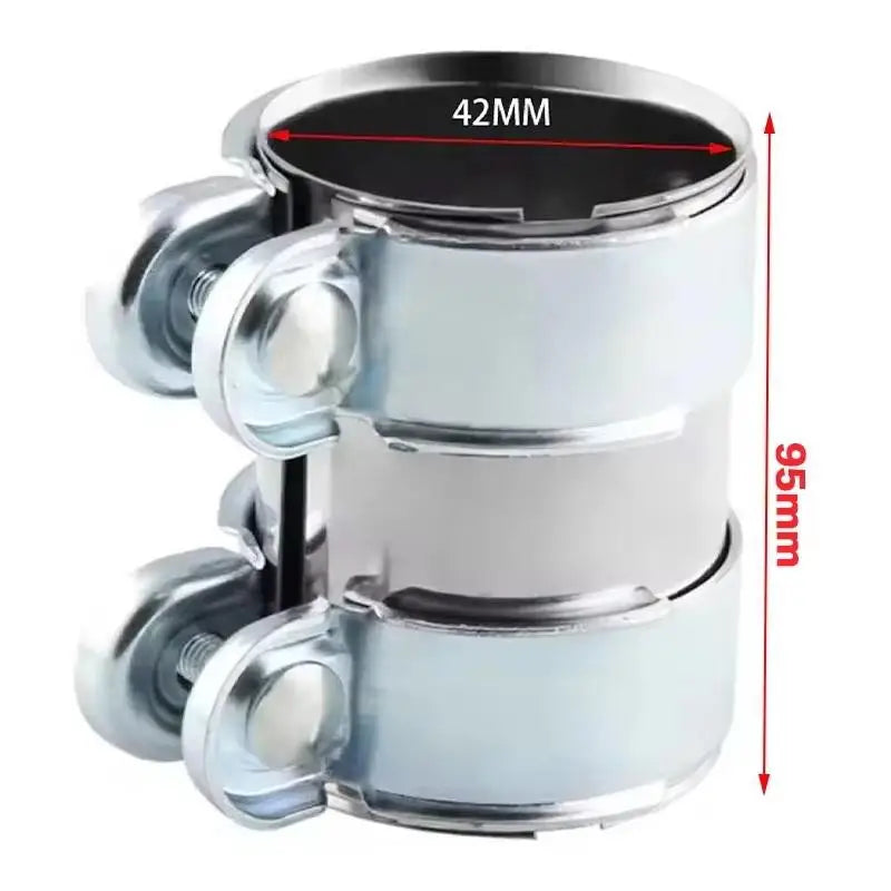 Adjustable Exhaust Clamp 45–65mm Steel Pipe Connector Sleeve Exhaust Clamp Richie's 42mm