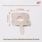 50Pcs T-Shape Nickel Tabs 18650 Battery Spot Welding 0.15mm Battery Welding Tabs Richie's Round Square 50pcs