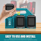 Makita 18V/14.4V Battery Holder – 6 or 4 Slot Organizer Battery Storage Holder Richie's