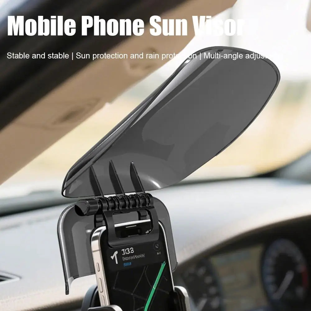Motorcycle Phone Sun Shade – Rainproof UV Anti-Glare Visor Phone Mount Accessory Richie's