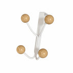Over Door Hook Rack – Wood Knobs, No Drill, Coats & Bags Over Door Hook Rack Richie's 02